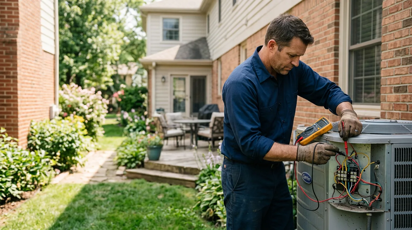 HVAC technician working near Tawas City, MI